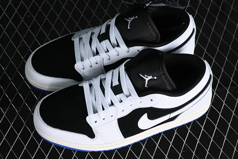 All categories Air Jordan Jordan series basketball shoes Air Jordan 1 Low Air Jordan 1 Low "Quai 54" AJ1 Joe 1 white black blue low-top cultural casual sneakers HQ0764-001